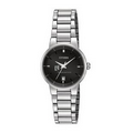 Citizen Women's Silver-tone Bracelet Watch with Black Dial from Pedre